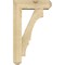 Ekena Millwork Balboa Craftsman Rough Sawn Bracket w/ Offset Brace, Douglas Fir, 6"W x 18"D x 30"H BKT0604X18X30BOA04RDF - alternate 4